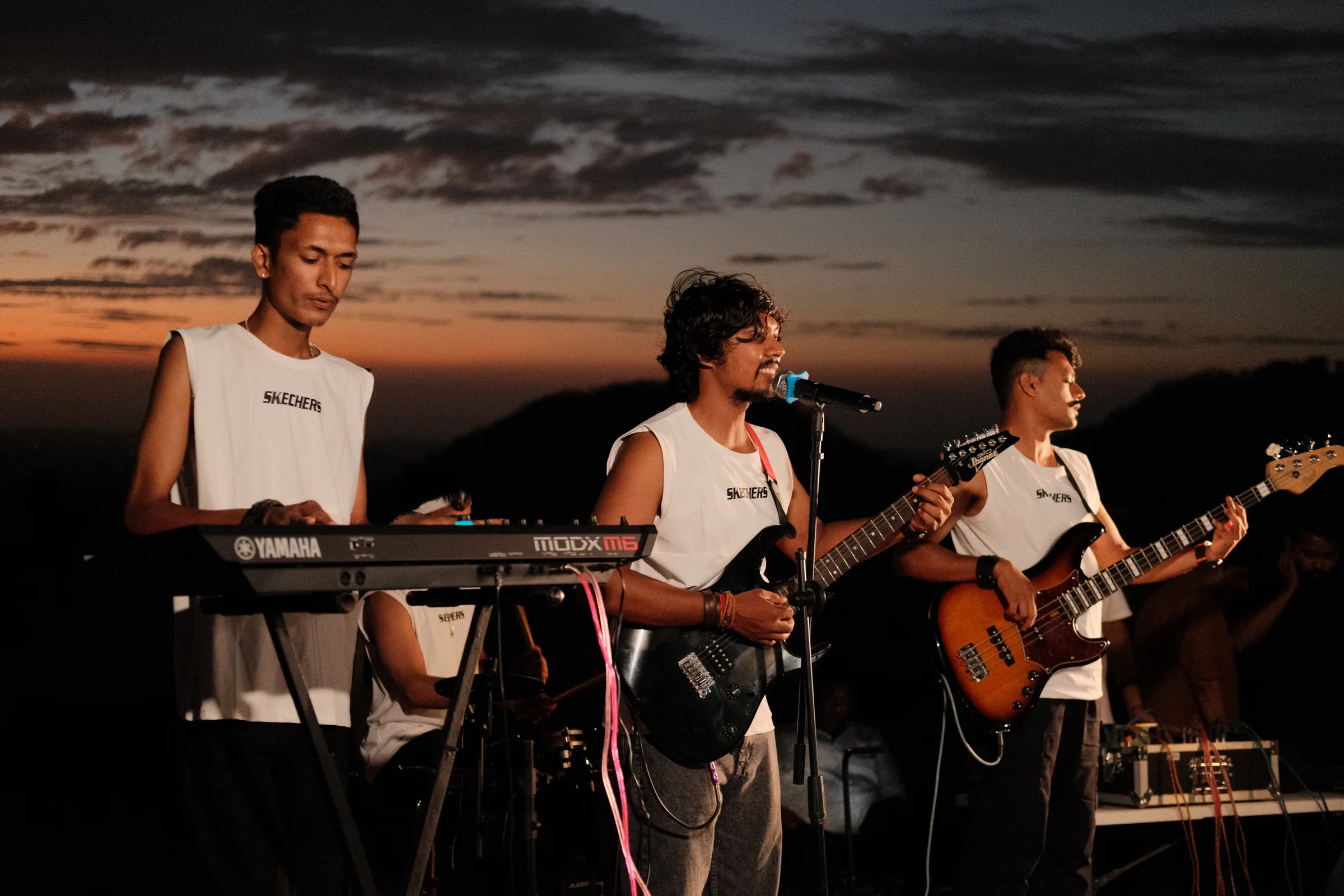 Sunset over the Dang hills, mid-set
