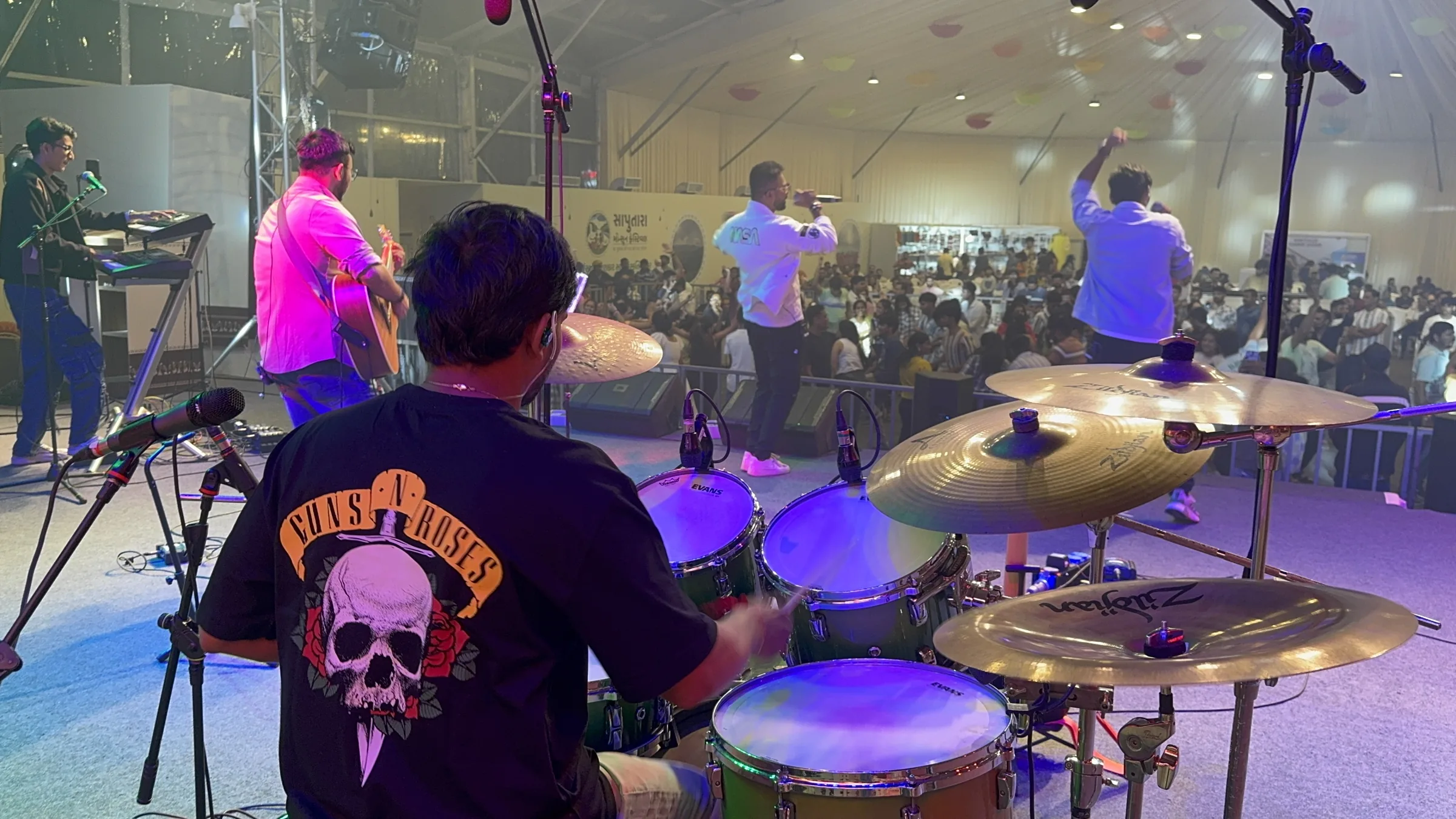 Full house at the festival pavilion