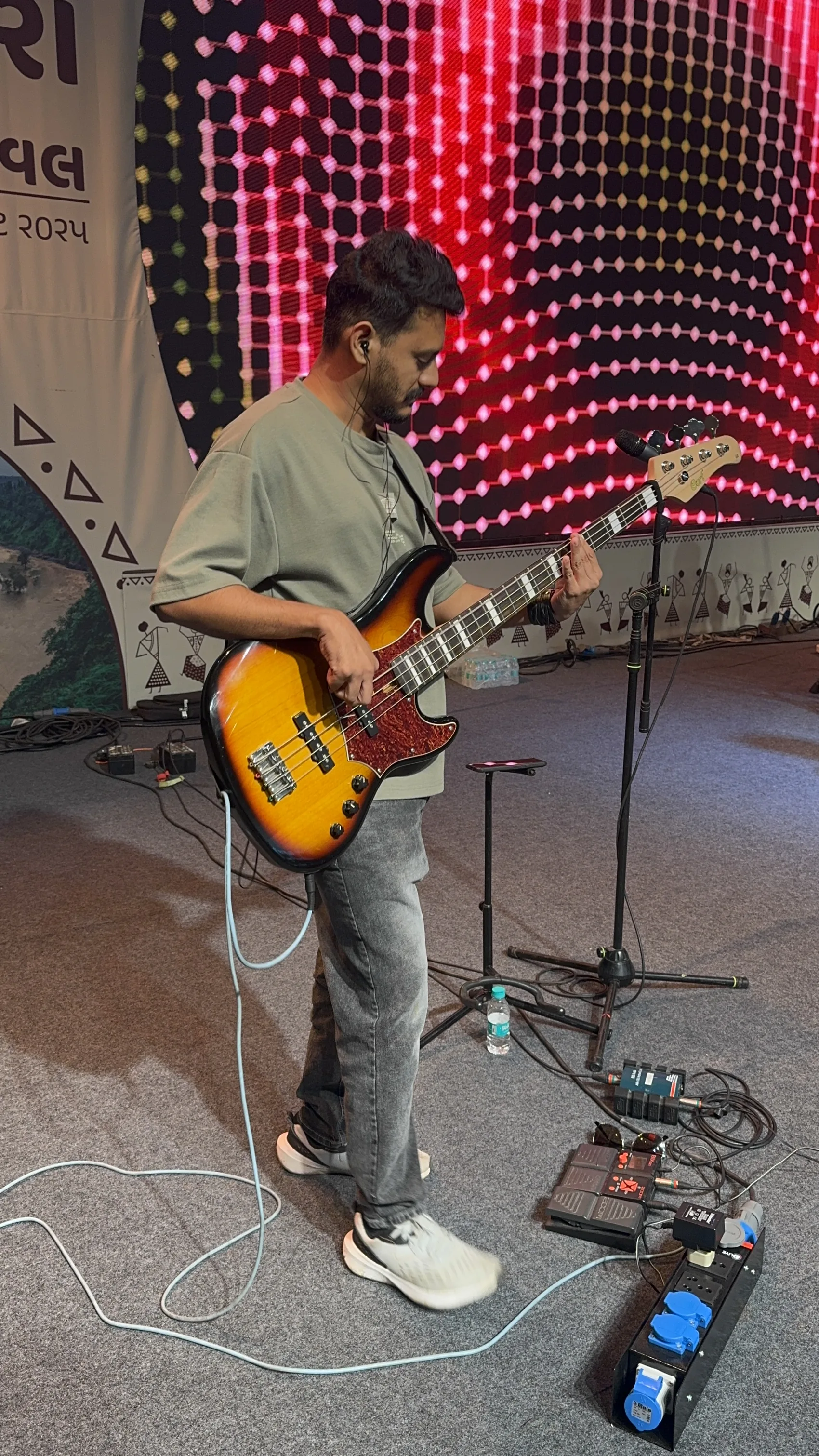 Jay Patel on bass